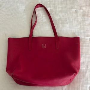 Leather mark & Graham tote
